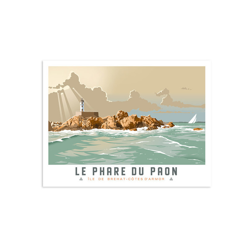 OD122 - Le phare de Paon - Ile de Brehat - côtes d'Amor