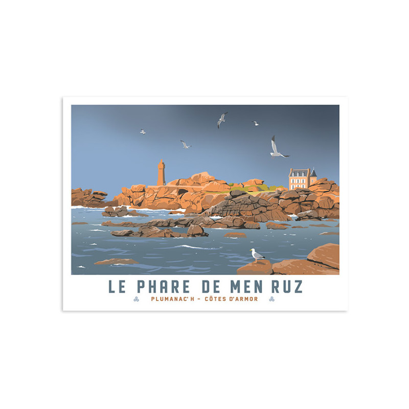 Le phare de Men Ruz - Plumanac'h - côtes d'Armor