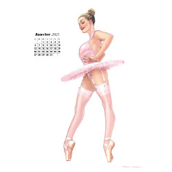 2025 CALENDRIER PIN-UP