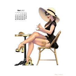 2025 CALENDRIER PIN-UP