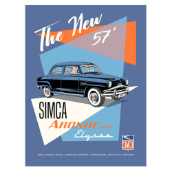 The New Simca Aronde 1300 - Elysée - 1957