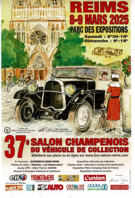 Le 37ème salon champenois du véhicule de collection aura lieu les 8 & 9 mars 2025 au parc des expositions de Reims.