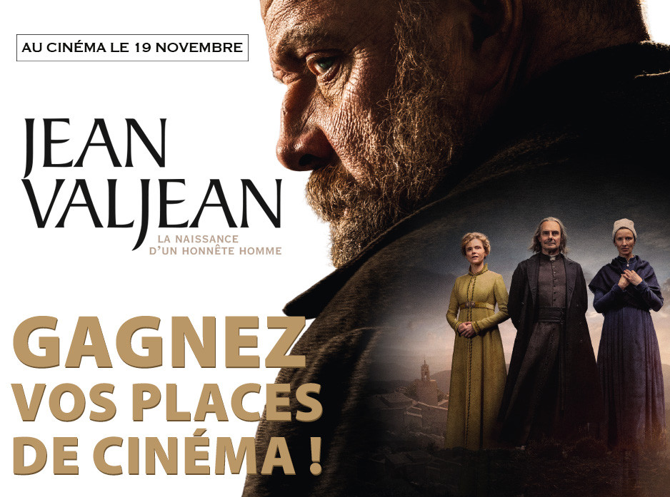 Gagnez vos places de cinéma pour Jean Valjean - La Naissance d'un honnête homme.