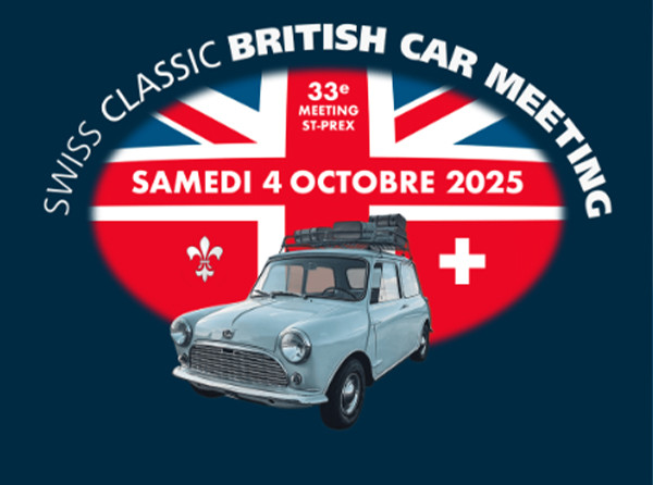Retrouvez-nous ce week-end  à Saint-Prex 33e Swiss Classic British Car Meeting, Samedi 4 octobre 2025
